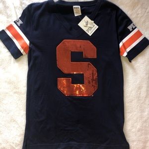 PINK NWT Oversized Syracuse T-shirt w/sequin